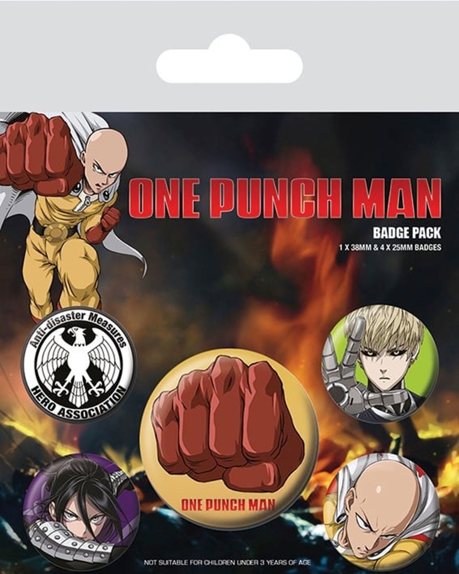 Accessoires Pyramid | One Punch Man - Pack 5 Badges - Destructive