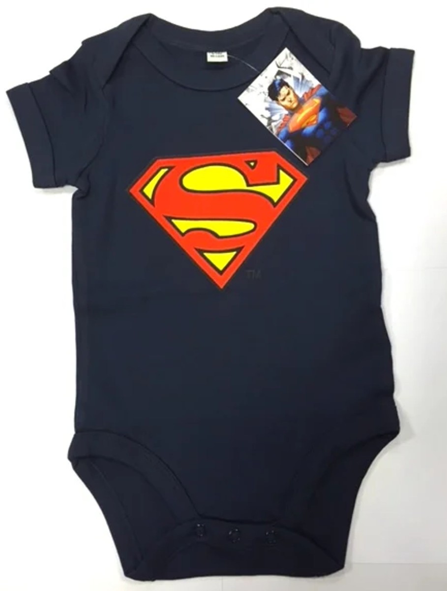 Kleding H.O. | Superman - Baby Body Logo - Navy (12 Month)