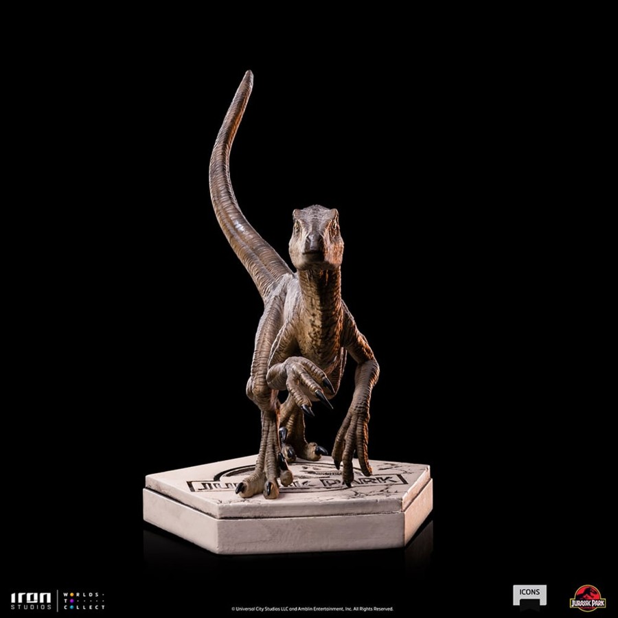 Figuren Iron Studios | Jurassic Park - Velociraptor B - Statue Icons 9 X 12 X 10Cm