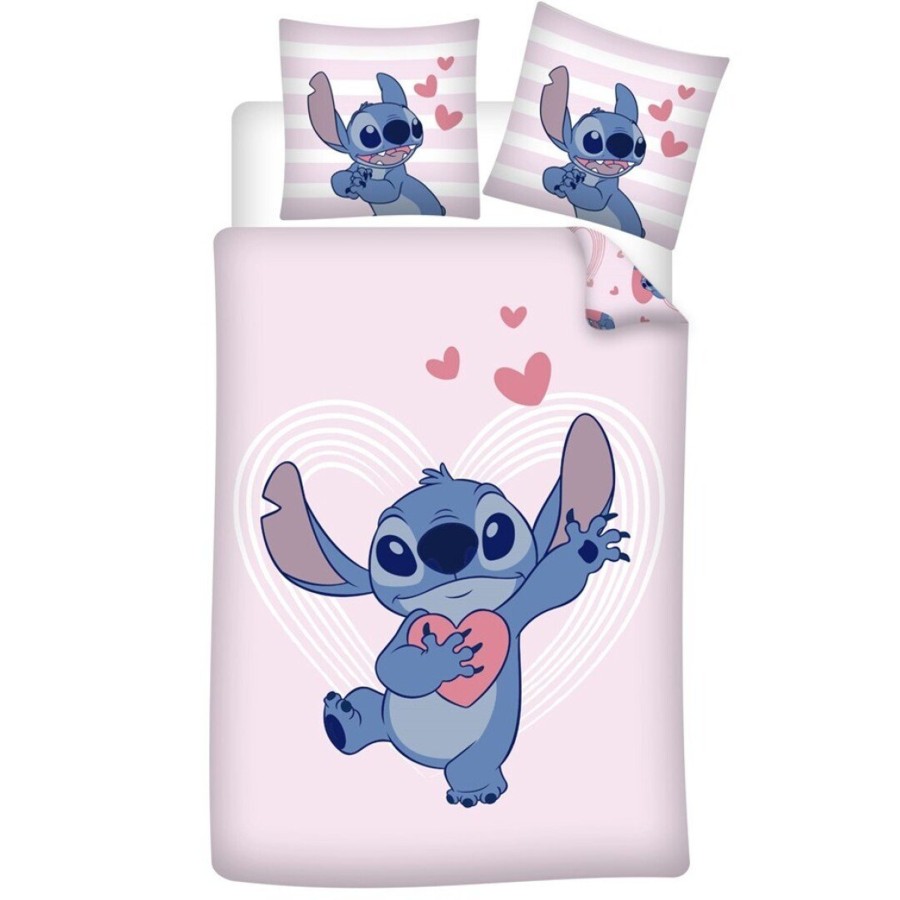 Decoratie AyMax | Disney - Stitch Love - Duvet Cover 140X200Cm - '100% Cotton'