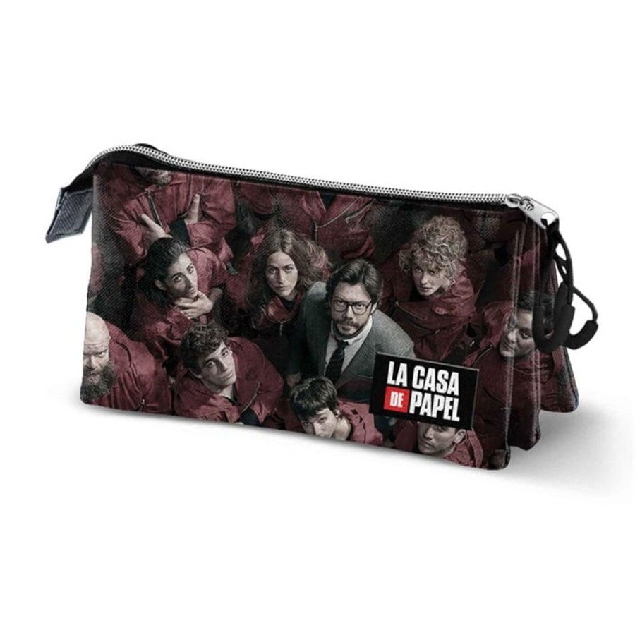 Kantoor Karactermania | La Casa De Papel - Triple Pencil Case '23X10X5Cm'