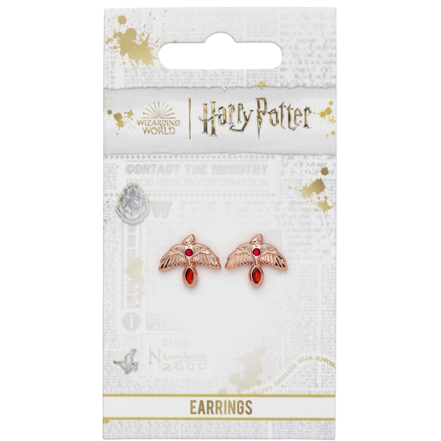 Accessoires Carat | Harry Potter - Oorbellen - Rose Gold Fawkes