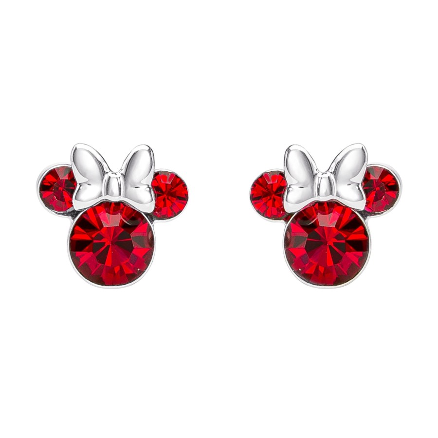 Accessoires Peershardy | Minnie - Stud Birthstone Earrings In Plated Brass - July