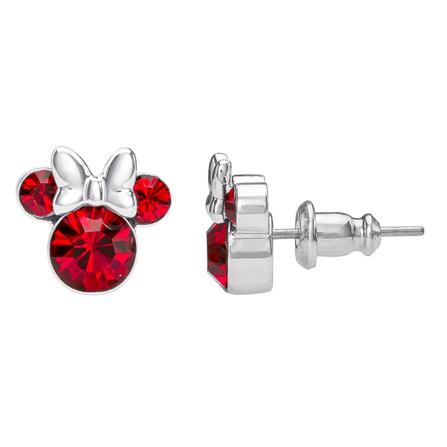 Accessoires Peershardy | Minnie - Stud Birthstone Earrings In Plated Brass - July