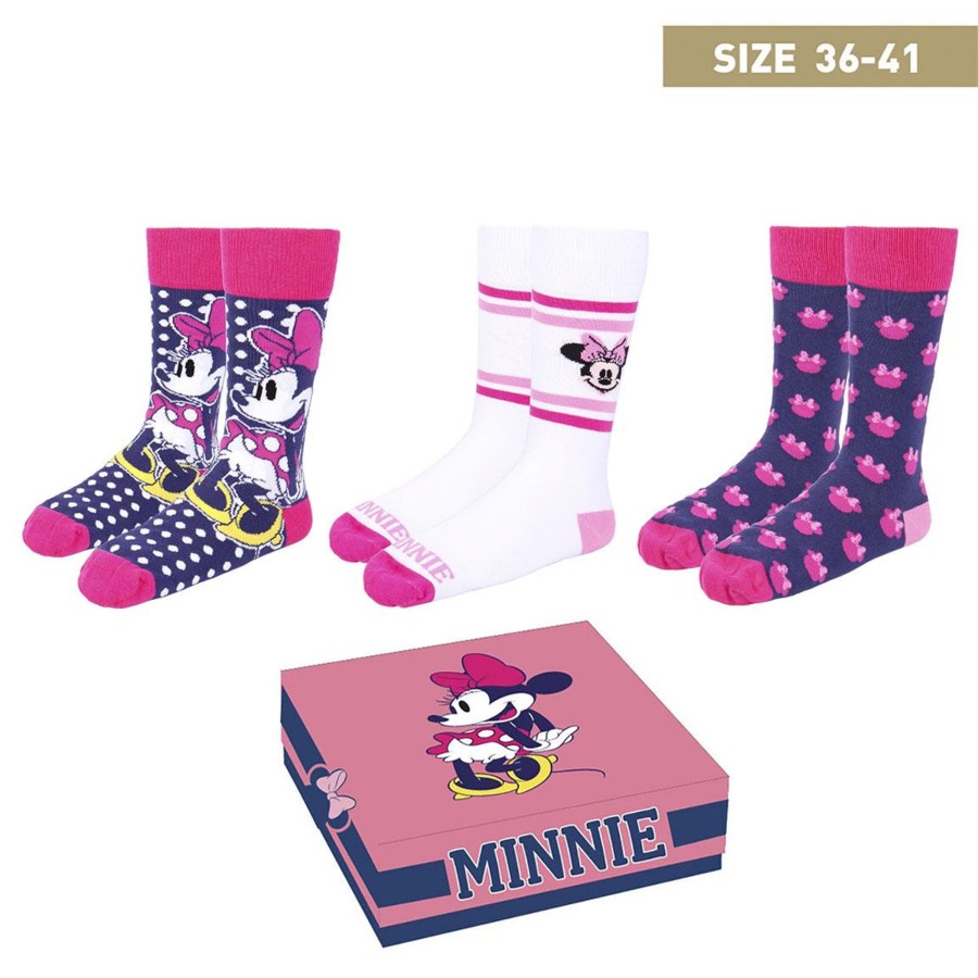 Kleding Cerda | Disney - Minnie - 3 Pairs Socks Pack (Size 36-41)