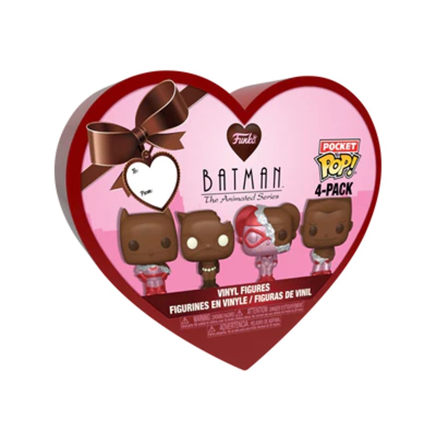 Figuren Funko | Dc - Pocket Pop Keychains 4 Pack- Valentine (Chocolate Look)