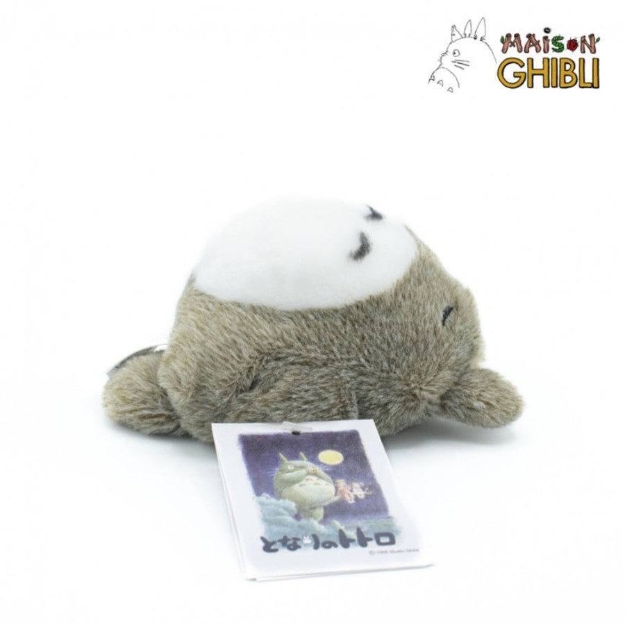 Figuren Semic | My Neighbor Totoro - Grey Totoro Lying Down - Fluffy Beanbag Plush 7Cm