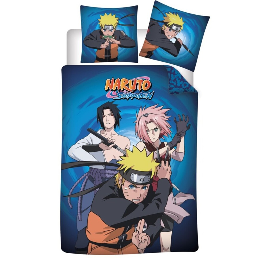 Decoratie AyMax | Naruto Shippuden - Duvet Cover 140X200Cm - '100% Microfiber'