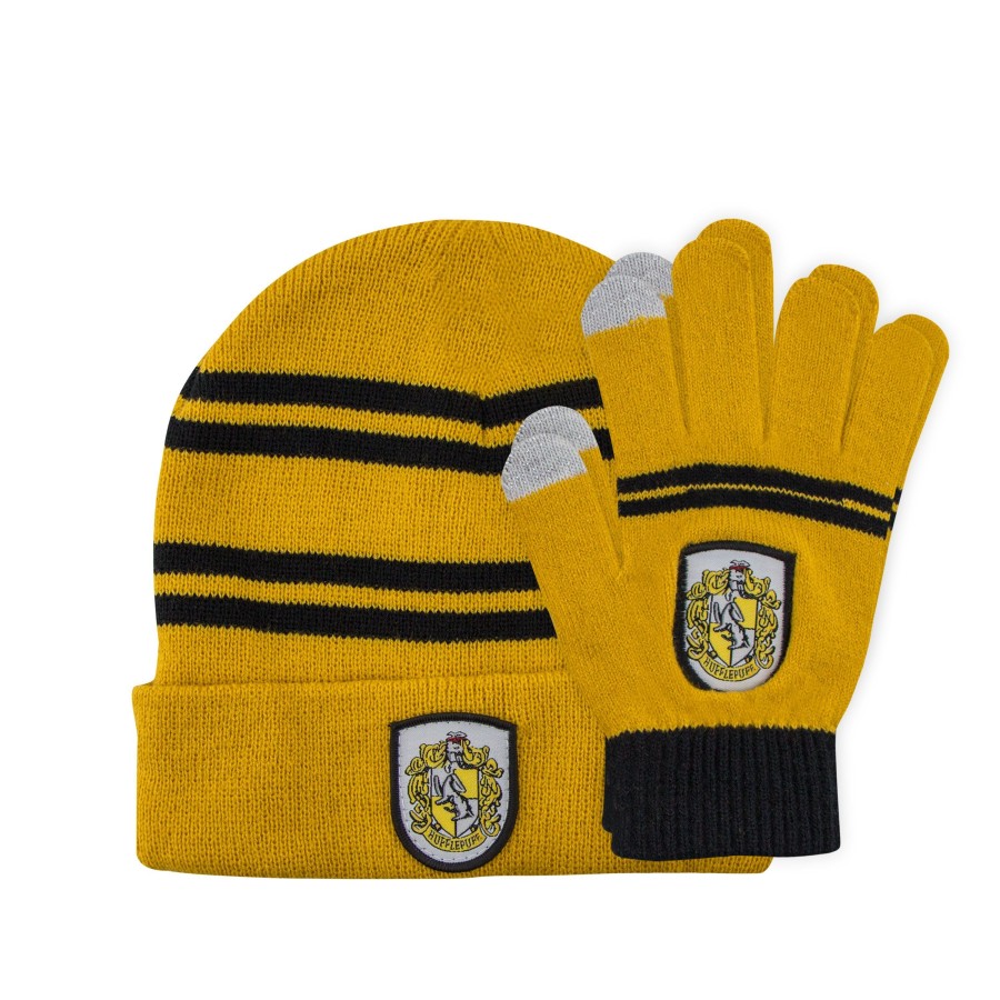 Kleding Cinereplicas | Harry Potter - Set Beanie + Gloves Kid - Hufflepuff