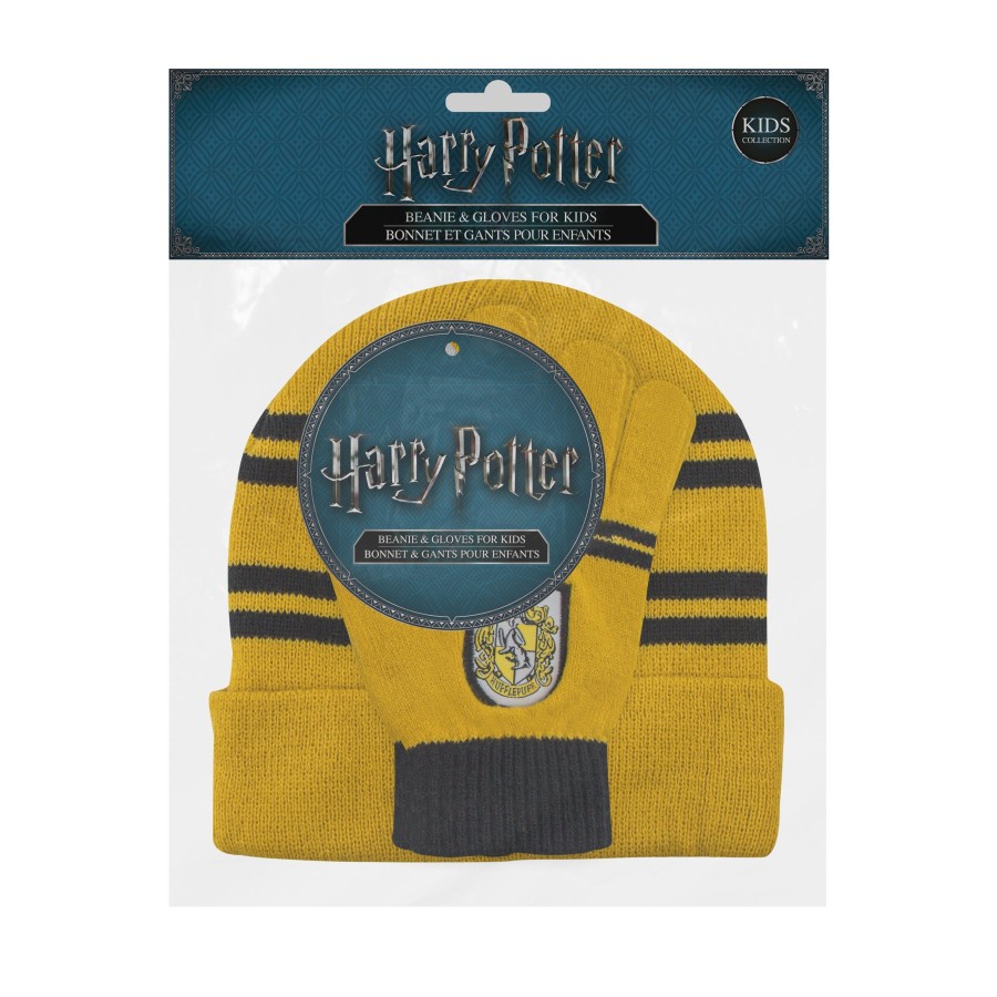 Kleding Cinereplicas | Harry Potter - Set Beanie + Gloves Kid - Hufflepuff