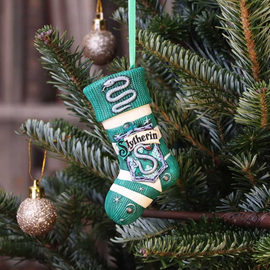 Decoratie Nemesis | Harry Potter - Slytherin - Stocking Ornament 9.5Cm