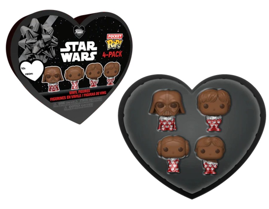 Accessoires Funko | Star Wars - Pocket Pop Keychains 4 Pack- Valentine (Chocolate Look)