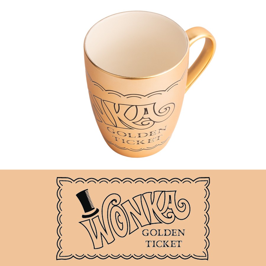 Keuken ShopForGeek | Willy Wonka - Golden Ticket - Mug - 350 Ml