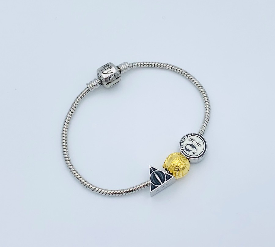 Accessoires Carat | Harry Potter - Armband Met 3 Charms - Silver Plated - 18,5Cm