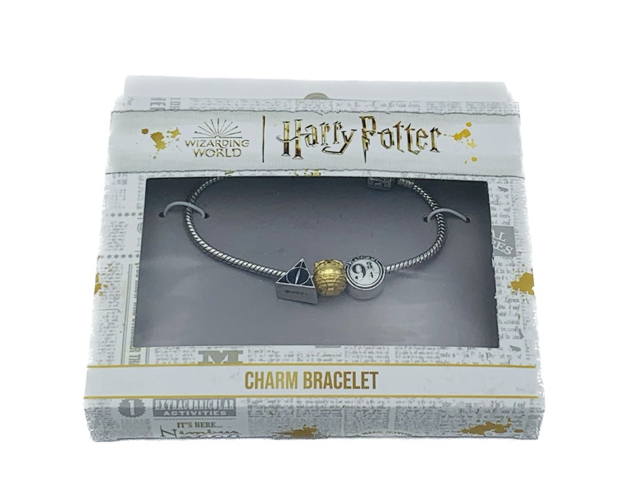 Accessoires Carat | Harry Potter - Armband Met 3 Charms - Silver Plated - 18,5Cm