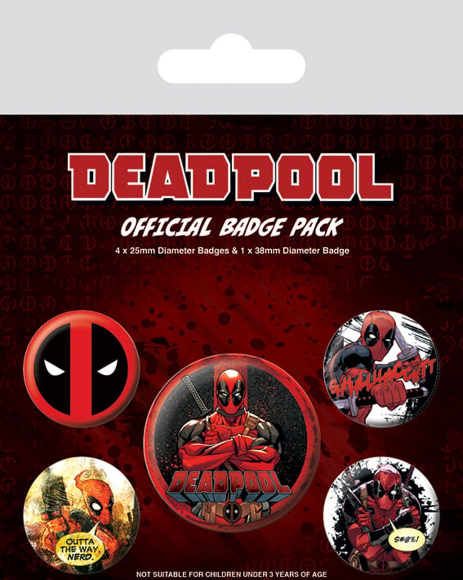 Accessoires Pyramid | Deadpool - Pack 5 Badges - Deadpool