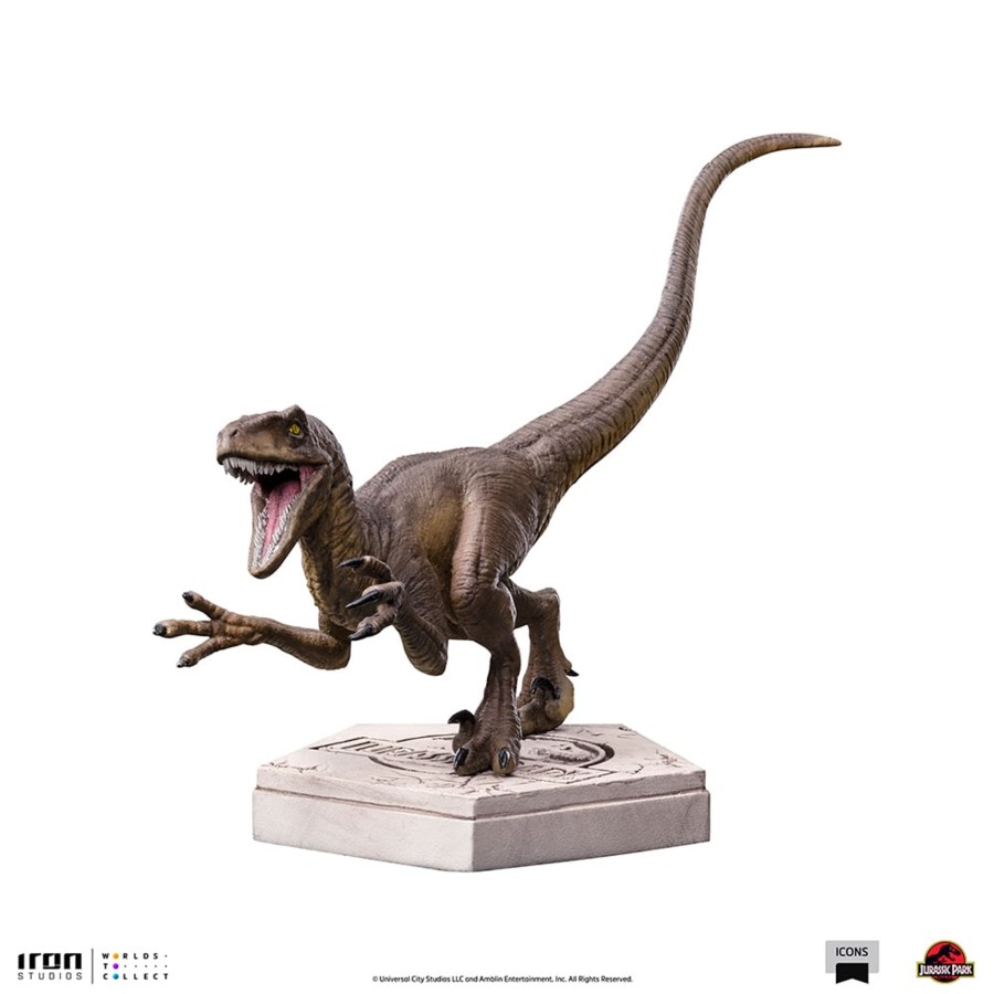 Figuren Iron Studios | Jurassic Park - Velociraptor A - Statue Icons 9 X 12,5 X 10Cm