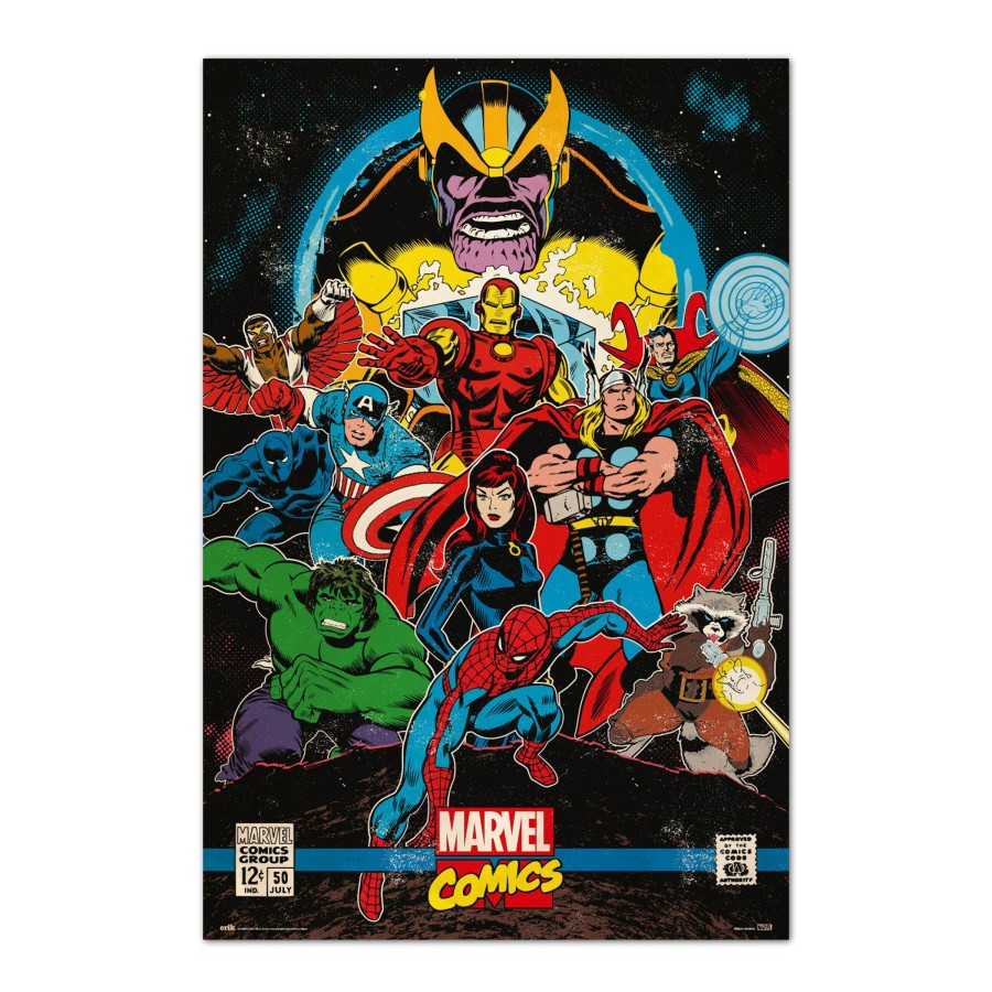 Decoratie Grupo Erik | Avengers - Infinity Retro - Poster 61X91Cm