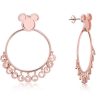 Accessoires Couture Kingdom | Disney Mickey Mouse - Word Earrings 'Rose Gold Plated'