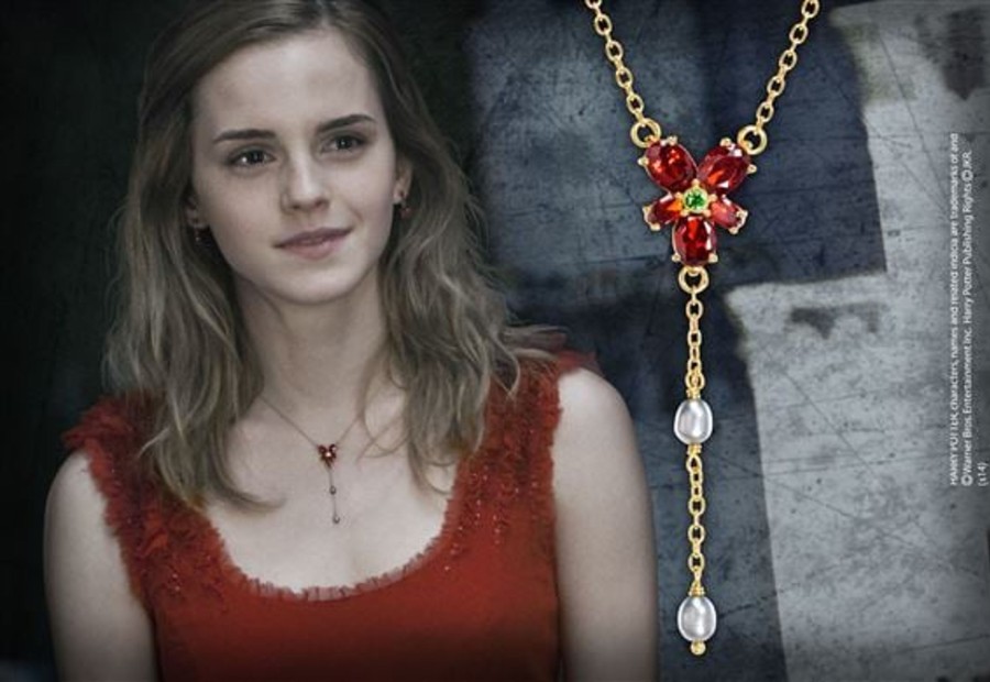 Accessoires Noble Collection | Harry Potter - Hermione'S Red Crystal Necklace