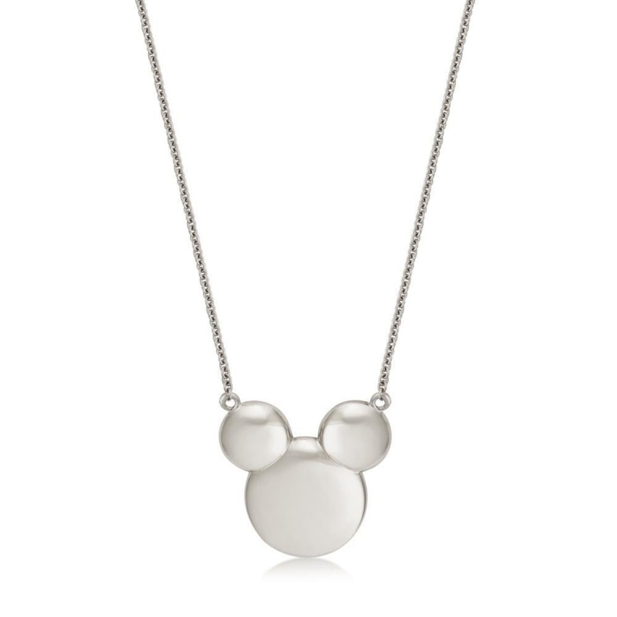 Accessoires Couture Kingdom | Disney Metal Precious - Solid Mickey Necklace 'Sterling Silver'