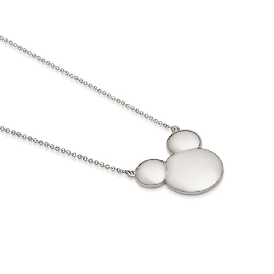 Accessoires Couture Kingdom | Disney Metal Precious - Solid Mickey Necklace 'Sterling Silver'