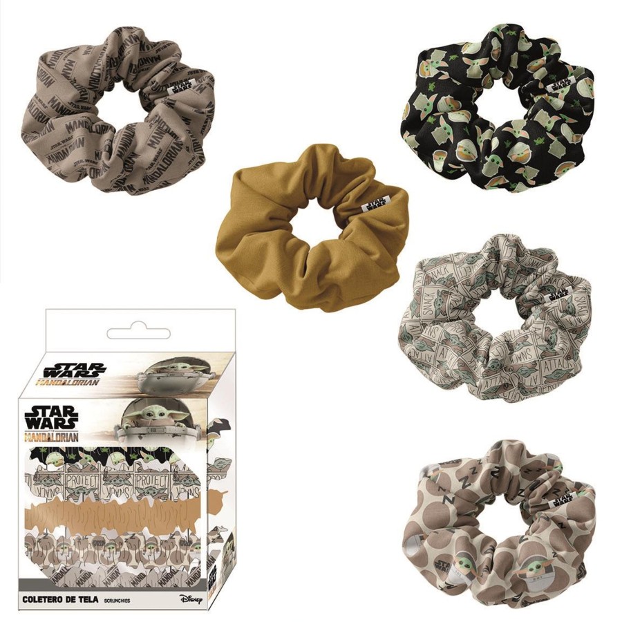 Accessoires Cerda | The Mandalorian - Hair Accessories "Scrunchies" 5X