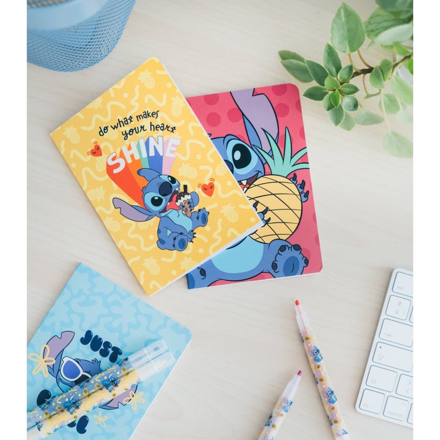 Kantoor Grupo Erik | Stitch - Stationery Set With 3 A6 Notebooks - 10Pc.