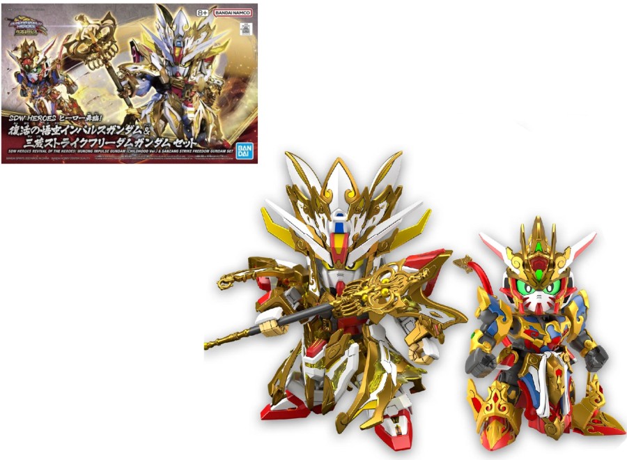 Figuren Bandai Model Kit | Gundam -Sdw Heroes Revival Ofheroes Wukong & Sanzang Gundam -Model Kit