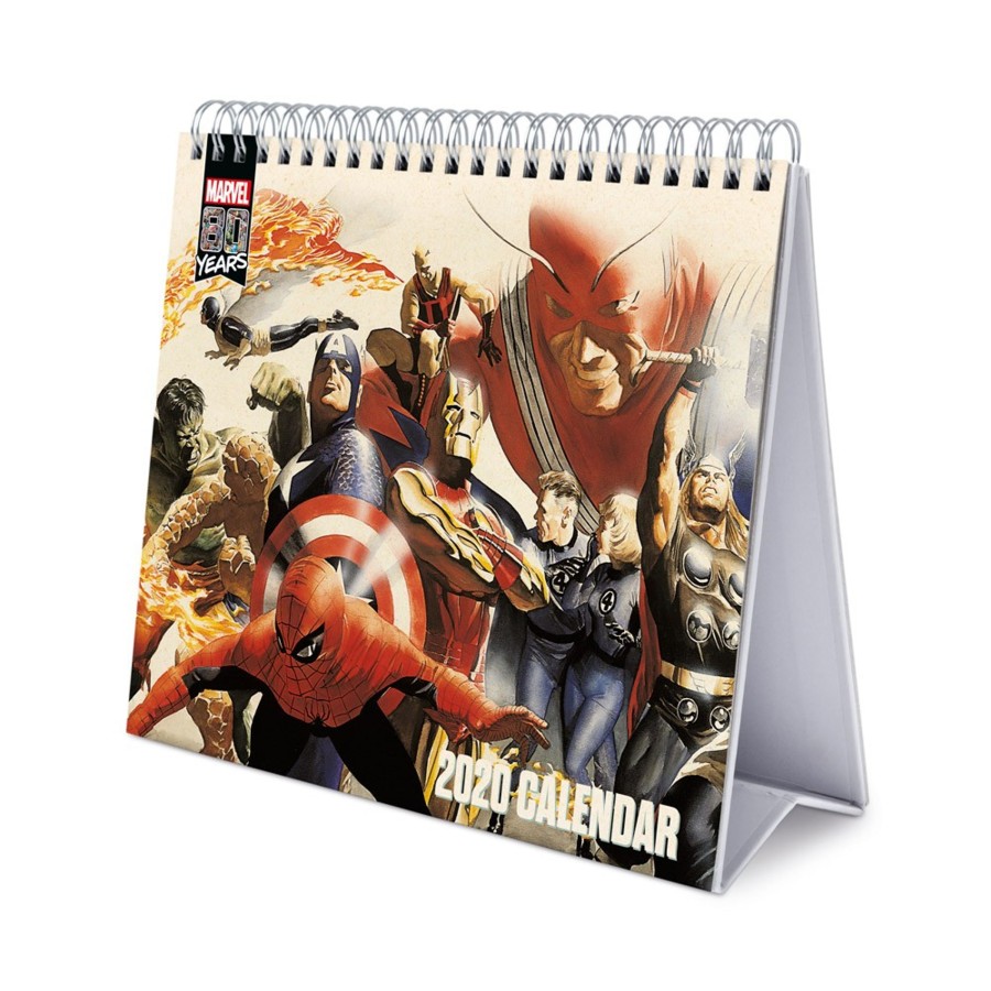 Kantoor ShopForGeek | Marvel Comics 80 Years - Deluxe Office Calendar 2020 - 17X20