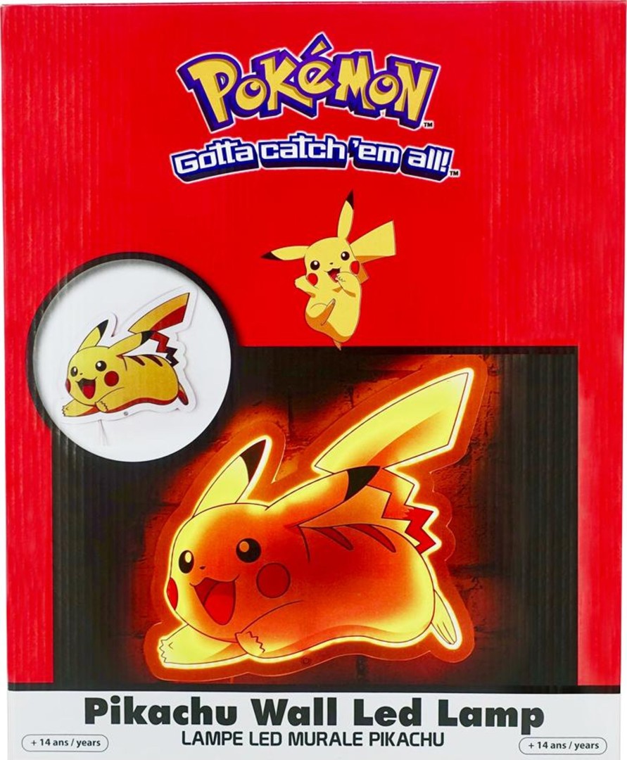 Kantoor Teknofun | Pokemon - Pikachu - Wall Light Led - 30 Cm