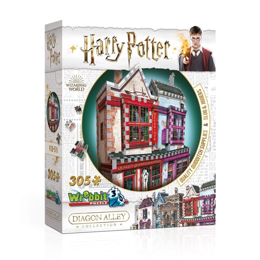 Spelletjes Wrebbit | Harry Potter - Puzzle 3D - Quidditch Shop - 305Pcs