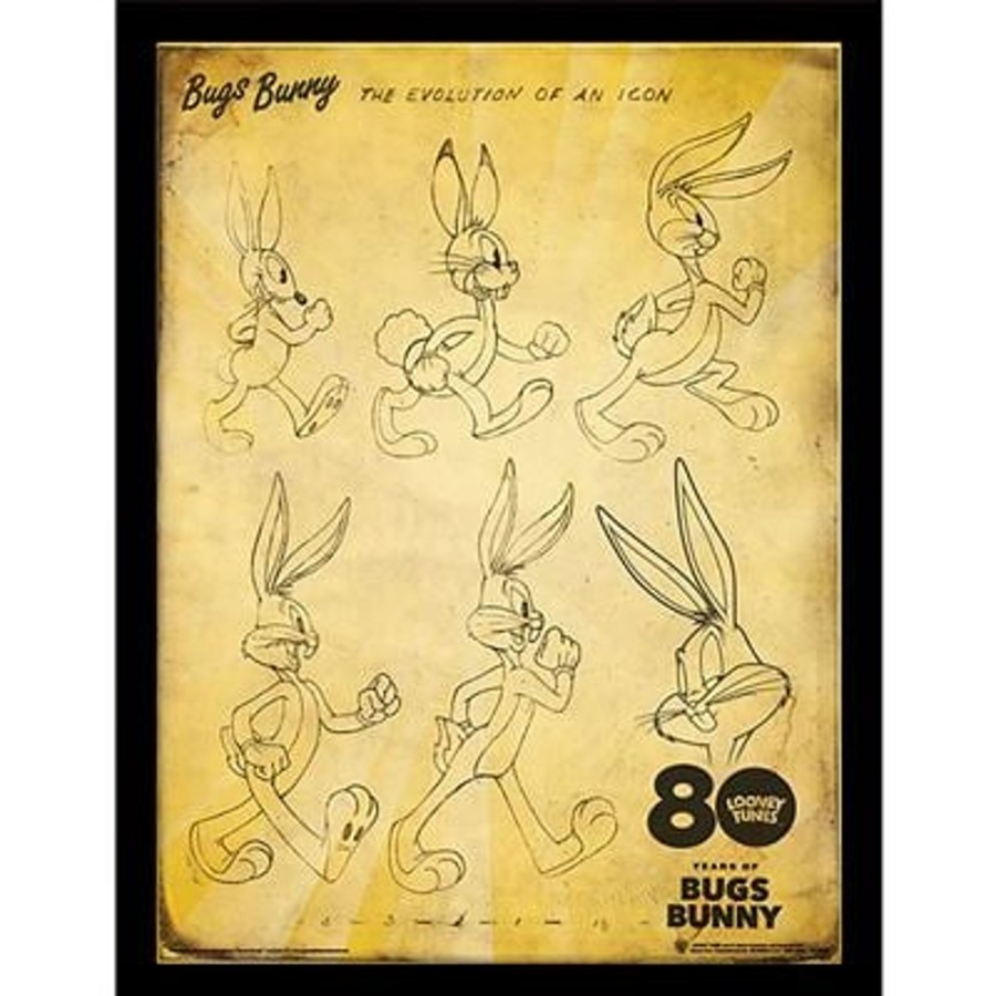 Decoratie Pyramid | Bugs Bunny - The Evolution Of An Icon - Collector Print 30X40Cm