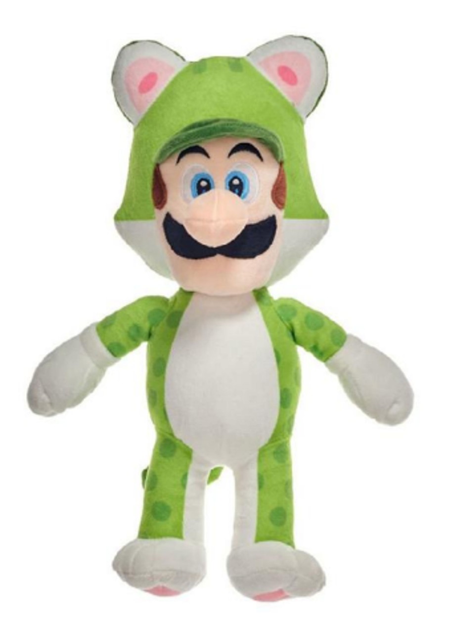 Figuren Together Plus | Super Mario 3D Land - Cat Luigi - Plush 25Cm