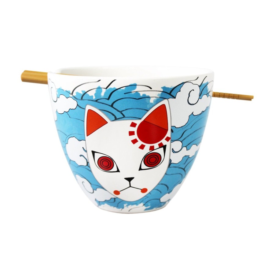 Keuken Just Funky | Demon Slayer - Ramen Bowl With Chopstick 470Ml - Tanjiro Mask