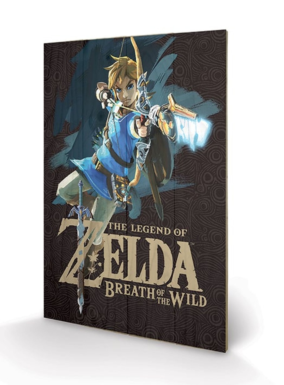 Decoratie Pyramid | Zelda Breath Of The Wild - Printing On Wood 40X59 - Game Cover