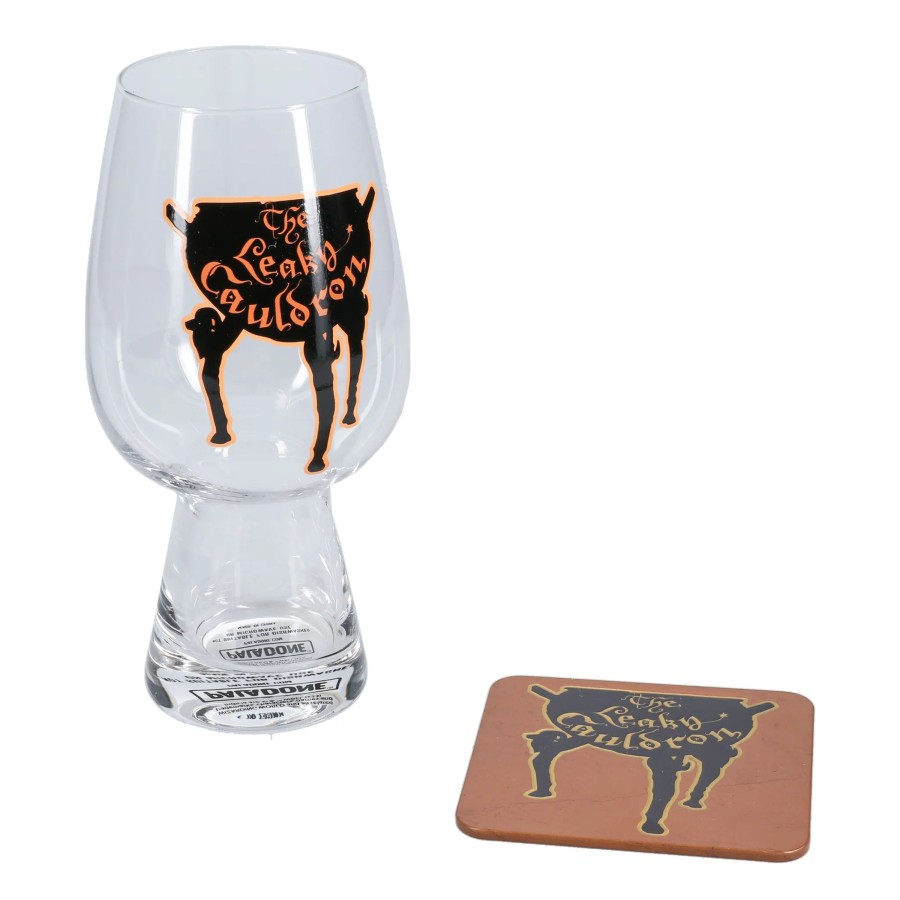 Keuken Paladone | Harry Potter - Leaky Cauldron - Glass And Coaster Set