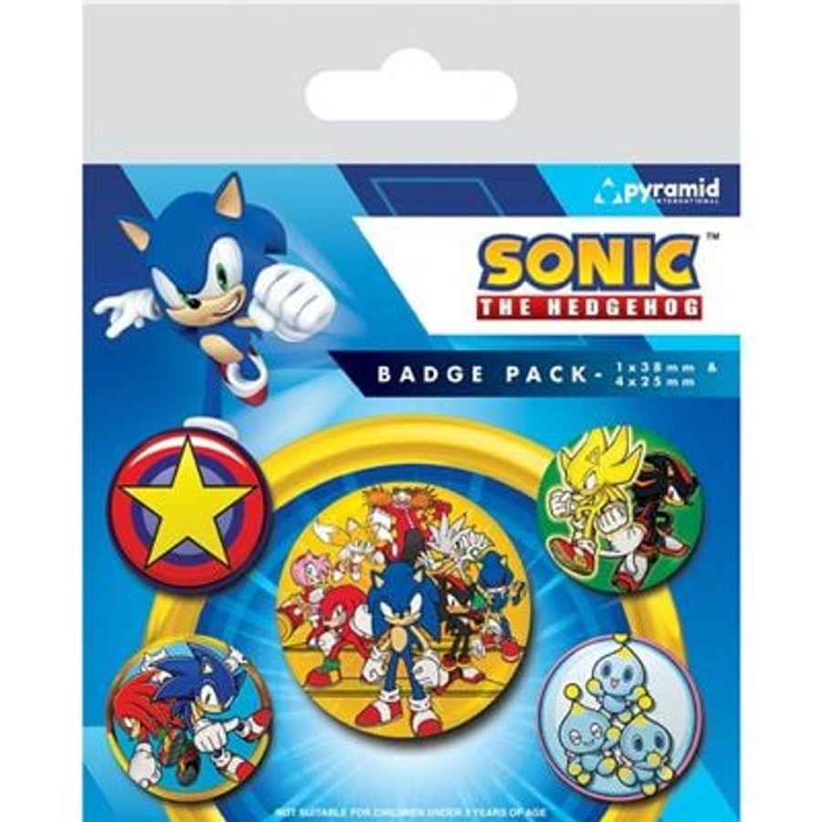 Accessoires Pyramid | Sonic - Speed Team - Pack 5 Badges