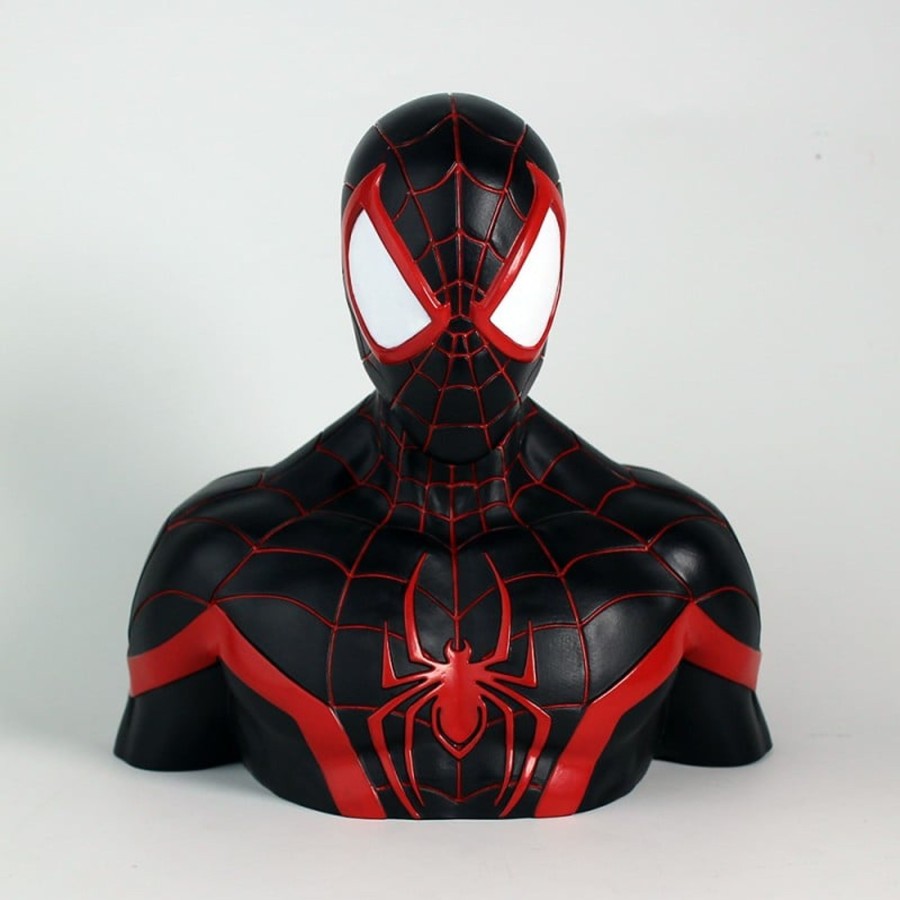 Decoratie Semic | Marvel - Money Box Blister Box - Miles Morales Deluxe Bust 20 Cm