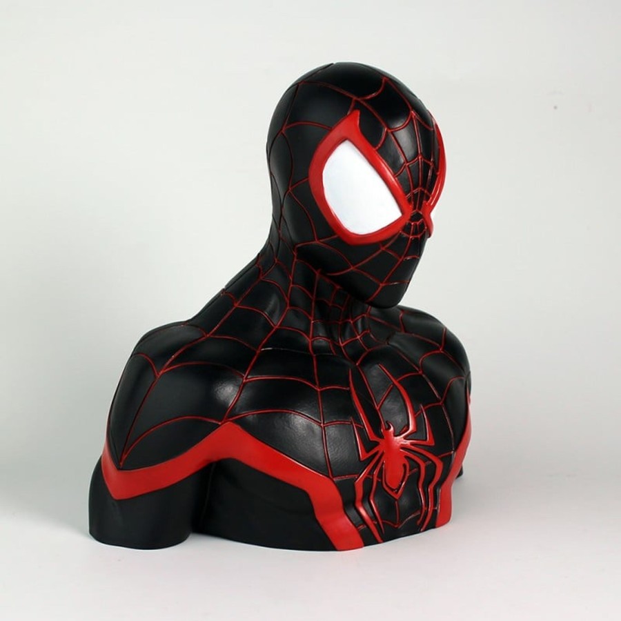 Decoratie Semic | Marvel - Money Box Blister Box - Miles Morales Deluxe Bust 20 Cm