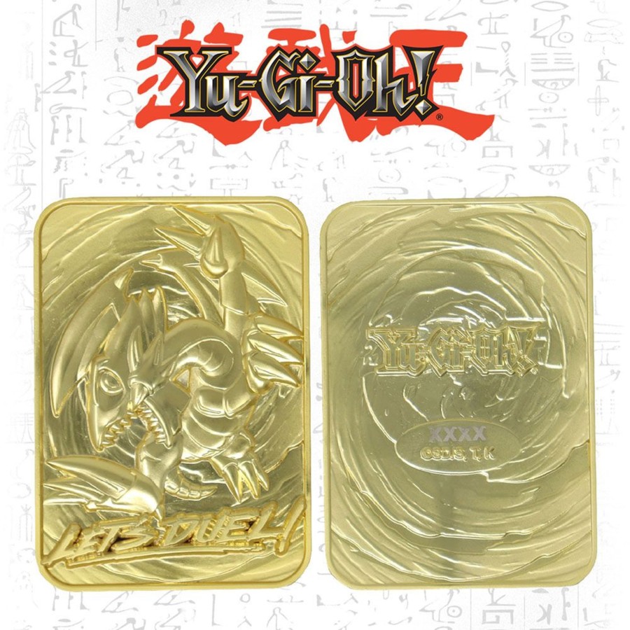 Decoratie Fanattik | Yu-Gi-Oh! - Blue Eyes Toon Dragon - Gold Plated Metal Card Collector