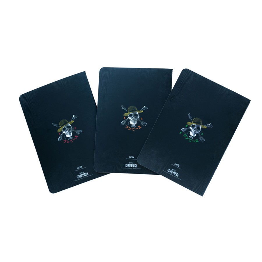 Kantoor ShopForGeek | One Piece Netflix - 3 Pack Of Notebooks - Size A5