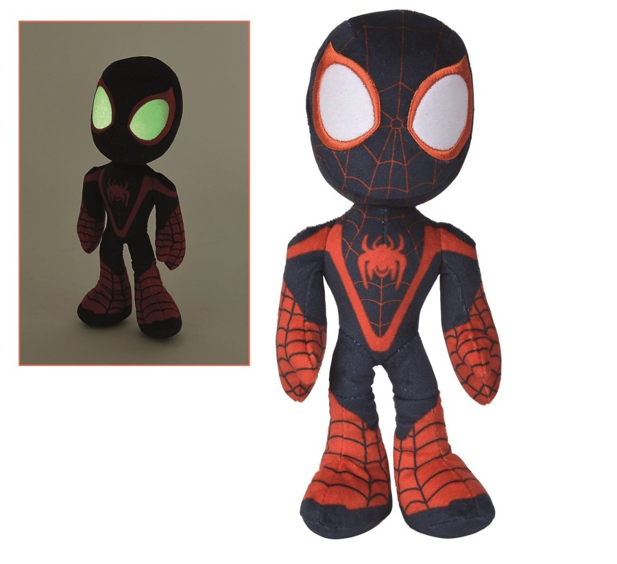 Figuren Simba Toys | Marvel - Miles Morales Spiderman Plush - Eyes Glow In The Dark - 25Cm