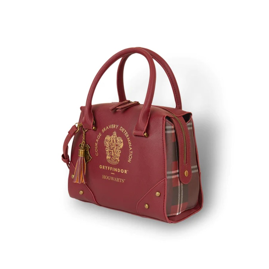 Accessoires Bioworld International | Harry Potter - Gryffindor - Luxury Plaid Top Handbag '28X22X13Cm'