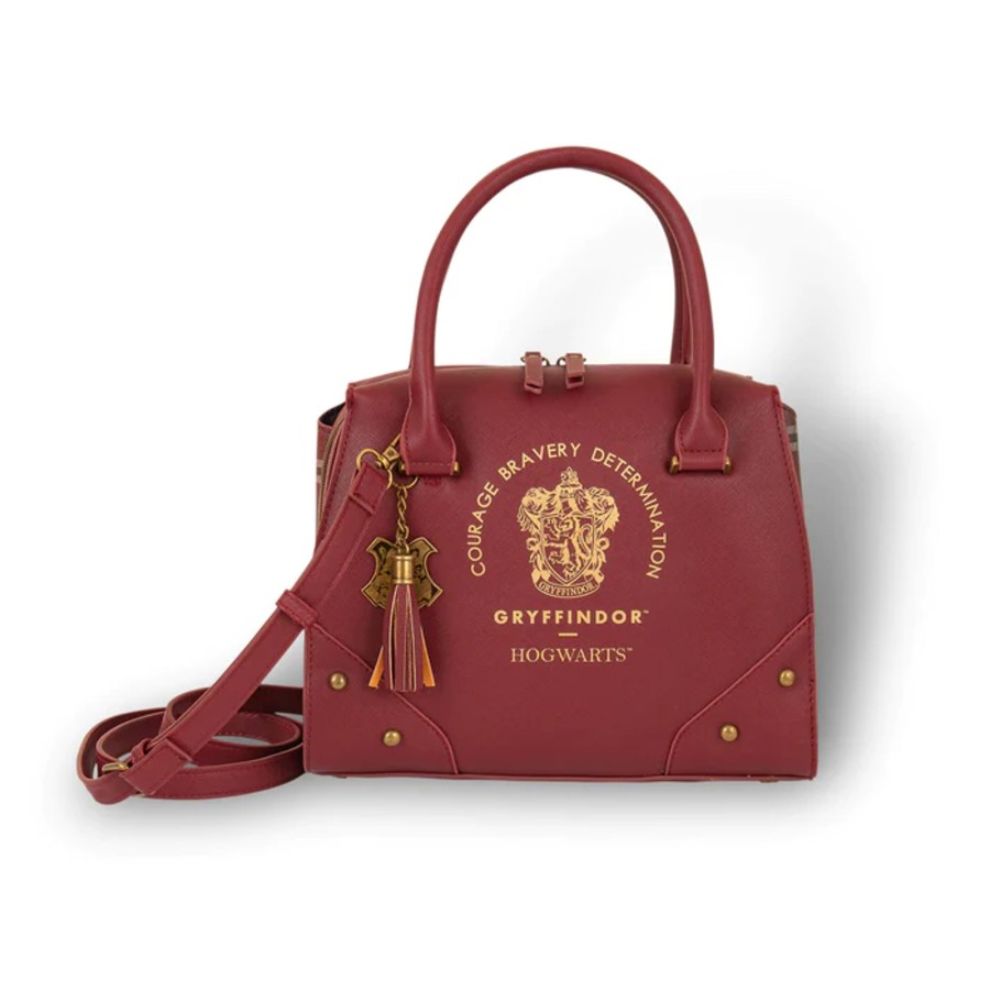 Accessoires Bioworld International | Harry Potter - Gryffindor - Luxury Plaid Top Handbag '28X22X13Cm'