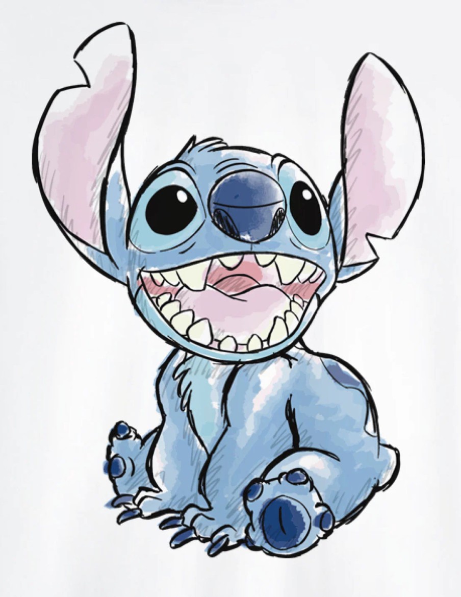 Kleding Cotton Division | Lilo And Stitch - Stitch Sketch - Men T-Shirt (S)