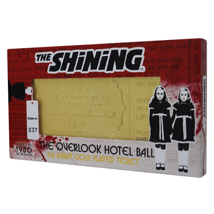 Decoratie Fanattik | The Shining- The Overlook Hotel Ball -24K Gold Plated Collector Ticket