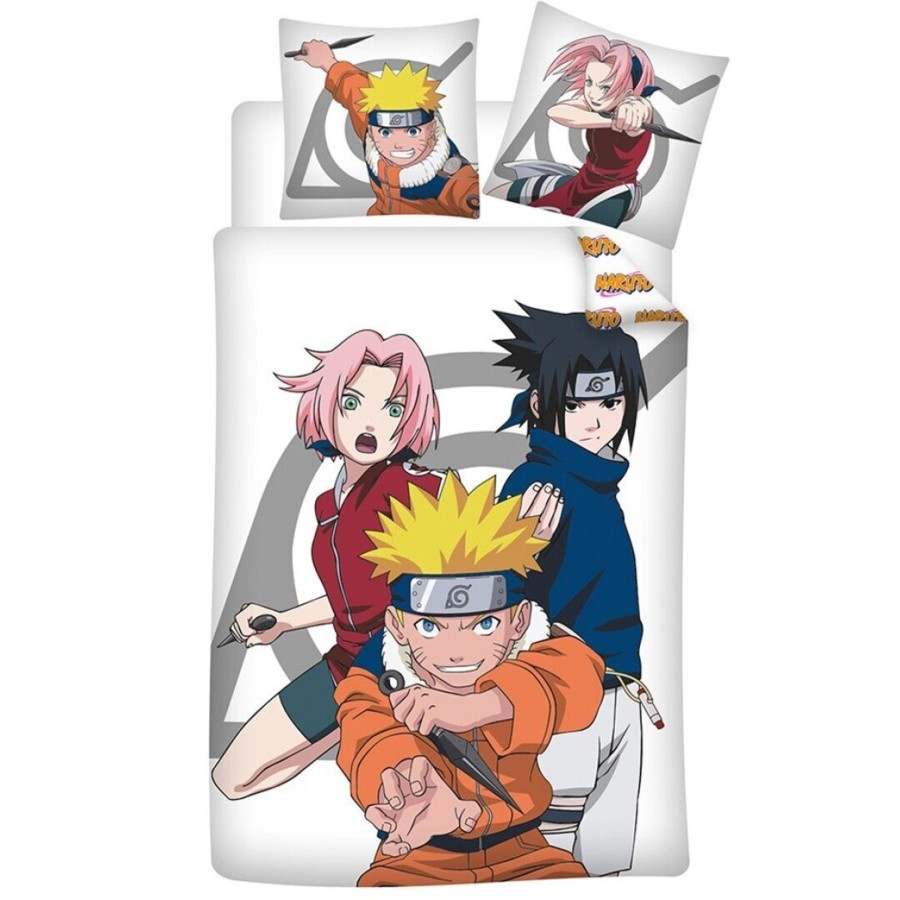 Decoratie AyMax | Naruto - Duvet Cover 140X200Cm - Trio '100% Polycoton'