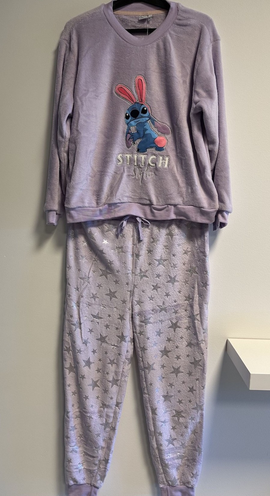 Kleding ShopForGeek | Disney- Winter Pyjama Long Stitch Style Pastel Lilac (Xs)