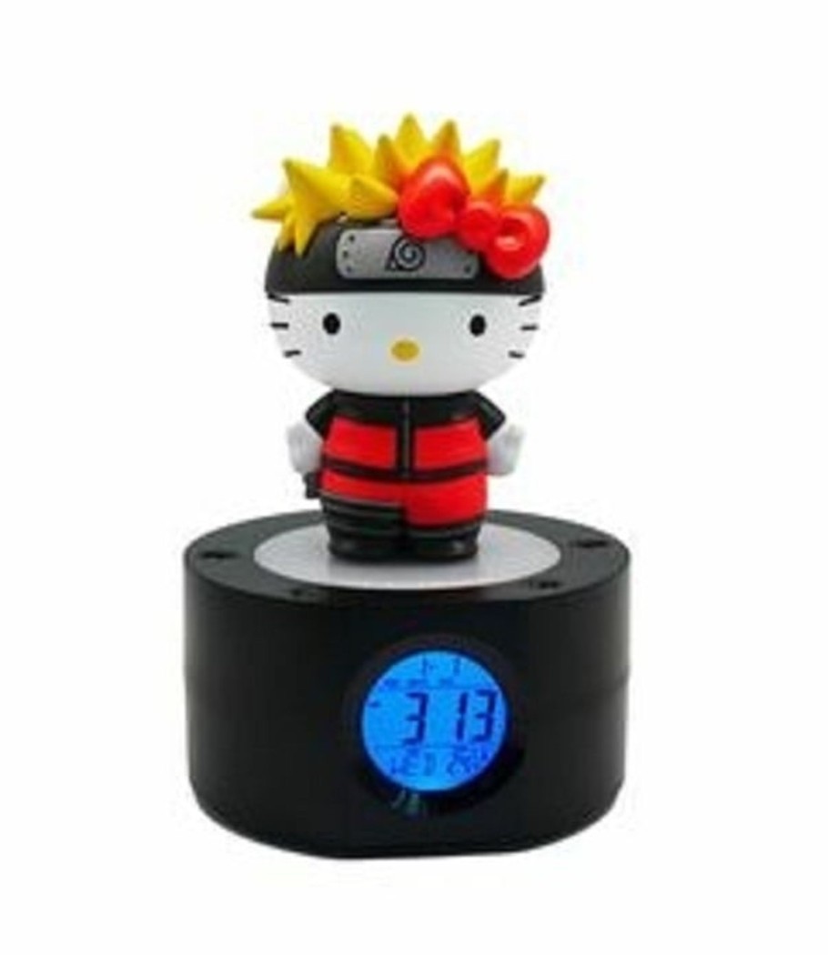 Kantoor Teknofun | Naruto X Hello Kitty - Led Light-Up Alarm Clock - 18 Cm